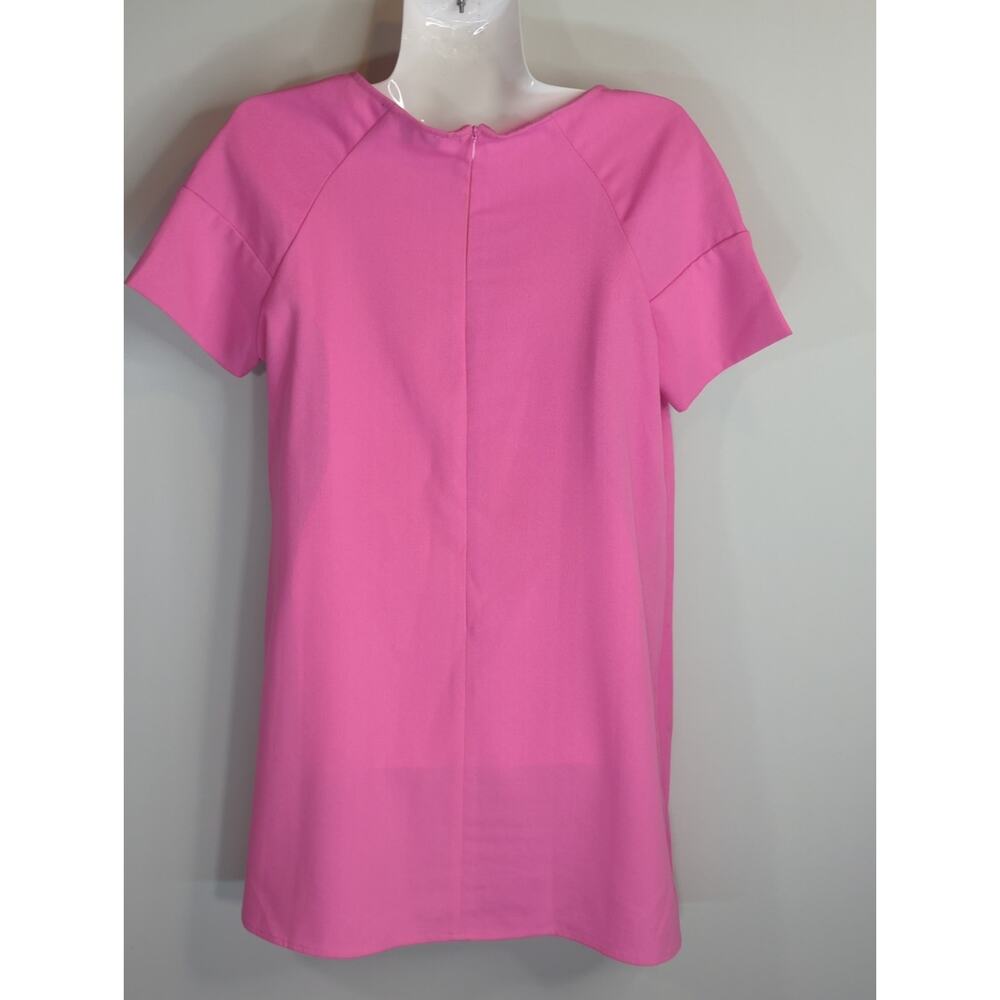 Hot & Delicious Pink Raglan Blouse Top‎ Womens M Crew Neck Babydoll Barbie - Picture 6 of 9